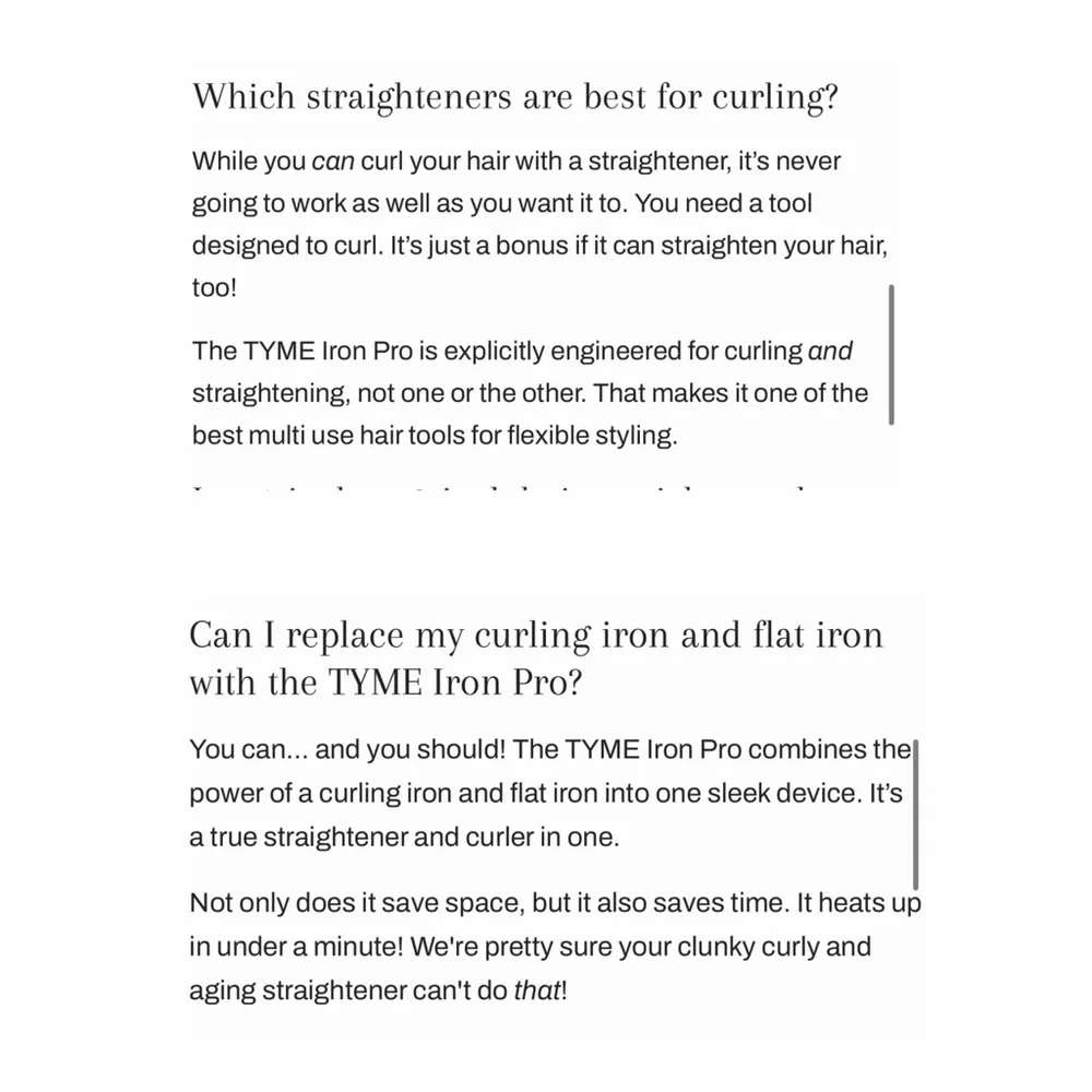 TYME pro iron